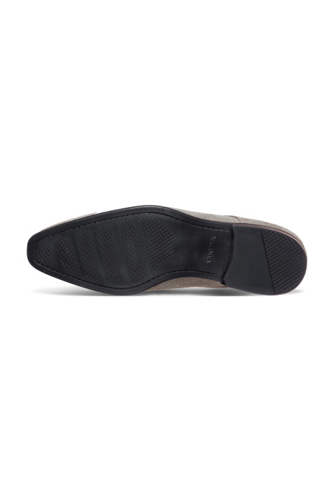 Taupe suède Sanremo halfhoge veterschoen