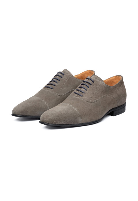 Taupe suède Sanremo veterschoen