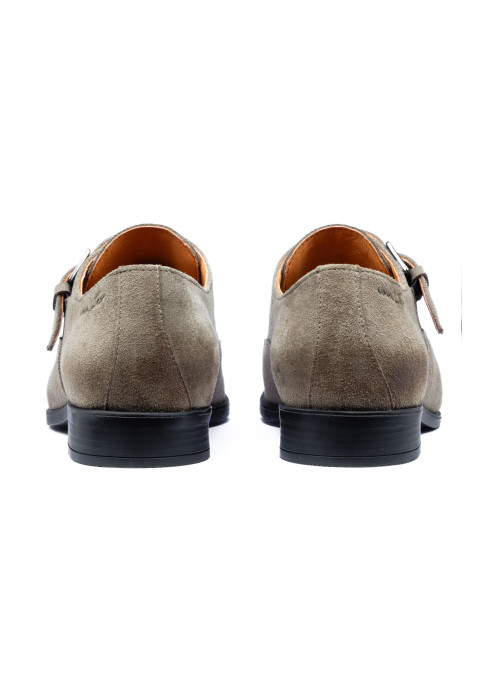 Taupe suède Riva gespschoen