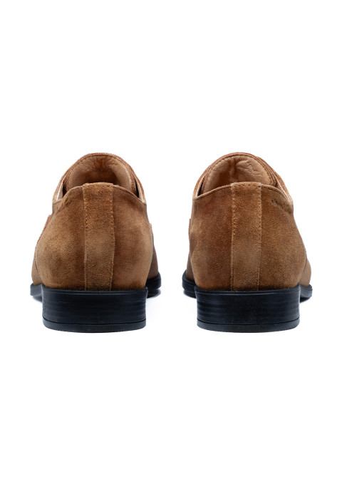 Cognac suède Riva veterschoen