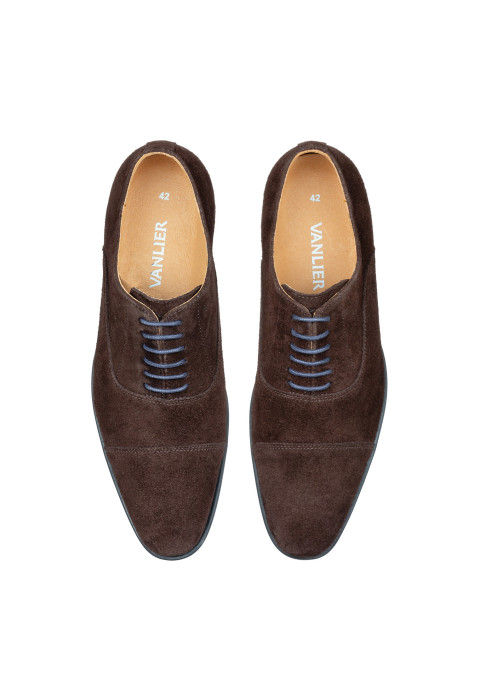 Bruin suède Riva veterschoen