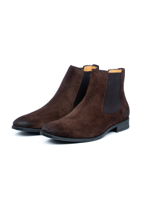 T-moro bruin suède Riva chelsea boot