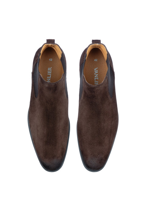 T-moro bruin suède Riva chelsea boot