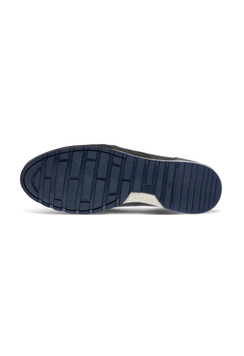 Antraciet grijs gladleren Anzano sneaker