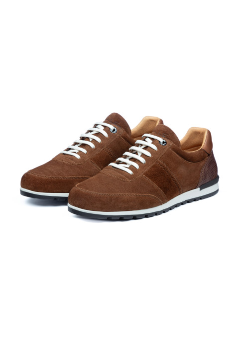 Roest cognac suède Anzano sneaker