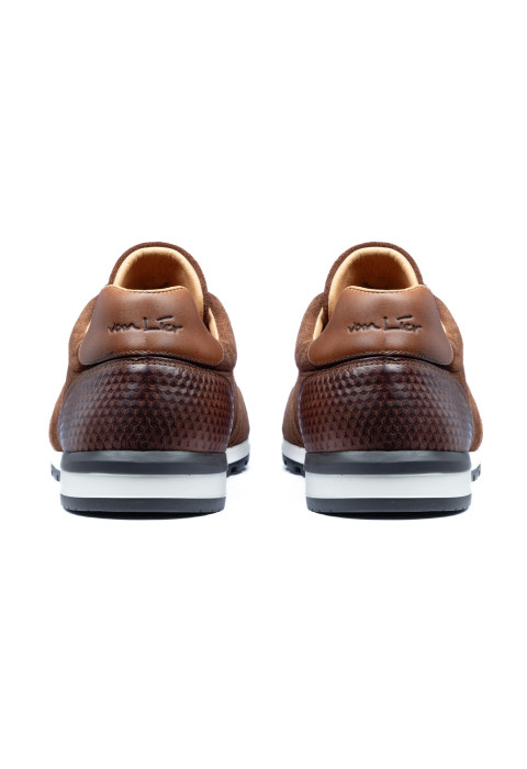 Roest cognac suède Anzano sneaker