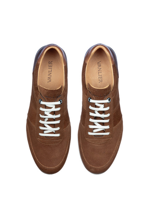 Roest cognac suède Anzano sneaker