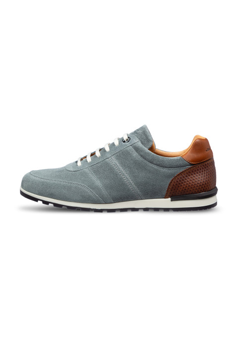 Grijsblauw suède Anzano sneaker