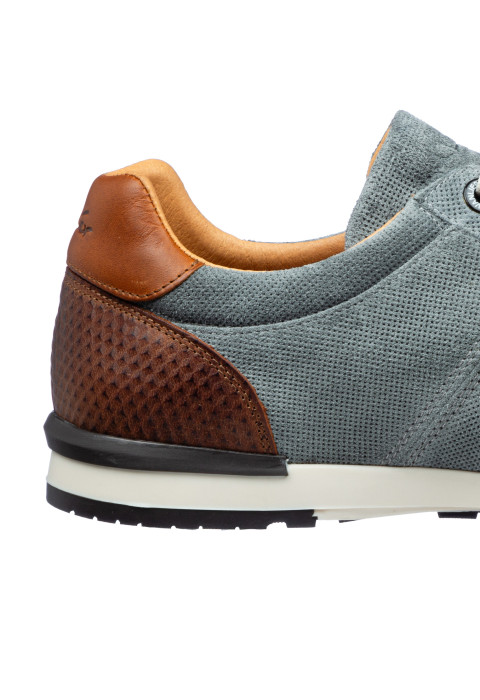 Grijsblauw suède Anzano sneaker