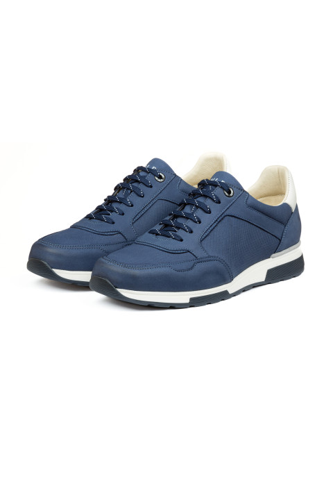 Blauw nubuck Positano sneaker