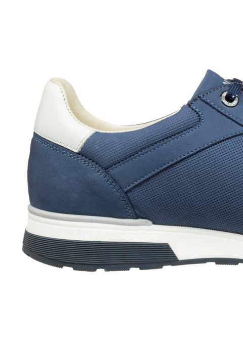 Blauw nubuck Positano sneaker